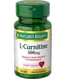 Nature's Bounty L-Carnitine 500 mg, 30 Tablets - Buy Online on GoSupps.com