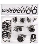 Fishing Rod Repair Kit - 45pcs Ceramic Guide Rings, Rod Tips & Guides Replacement Set - Buy Online on GoSupps.com