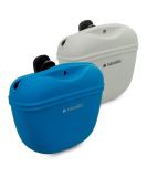 Navaris Silicone Dog Lining Bags - 2 Set Snack Bag with Clip & Magnet for Treats & Wet/Dry Food - Gray & Dark Blue - Buy Online on GoSupps.com