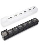 2 Pack Weekly Pill Organizer, Large 7 Day Pill Case, Daily Vitamin Case Medicine Box, AM/PM Pill Containers for Medicine Supplements Fish Oil - Buy Online on GoSupps.com