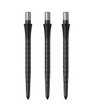 Mission Darts Sniper Points Ripple | Steel Tip Replacement Points | Multiple Colours and sizes 28mm Black - Buy Online on GoSupps.com