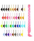 Buy Mybraids 2m Premium Pink Braid Hair for Rasta Braids Dreads & Box Braids | High-Quality Art Hair Extensions - Buy Online on GoSupps.com