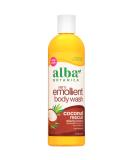 Alba Botanica Very Emollient Coconut Rescue Body Wash 12 fl oz - Hydrating Formula, Pack of 1 - Buy Online on GoSupps.com