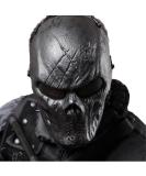 Scary Halloween Skull Airsoft Mask with Metal Mesh Eye Protection - Perfect for War Games, Cosplay, and Parties - Buy Online on GoSupps.com