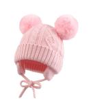 XIAOHAWANG Warm Baby Beanie Hat for Boys Girls 0-6 Months Pink Pompom - Buy Online on GoSupps.com