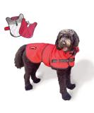 All Seasons Waterproof Dog Coat with Harness Hole - Red Medium | Tail Blazers - Buy Online on GoSupps.com