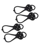 LACE INN 2 Pairs Non Slip Ice Grippers with 10 Steel Studs - Black - Buy Online on GoSupps.com