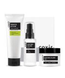 Coxir Black Snail Gift Set - Ultimate Korean Skin Care for Repairing & Firming | Foam Cleanser Serum & Cream | Perfect Birthday Present - Buy Online on GoSupps.com