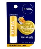 NIVEA A Kiss of Milk & Honey Lip Care - Natural Defense & Soothing - 6 Pack - Moisturizing & Hydrating Lip Balm for All Skin Types - International Shipping Available - Buy Online on GoSupps.com