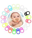 Vicloon Baby Dummy Pacifier Holder Clip Adapter 20pcs Silicone Dummy Clips Adapter Baby Pacifier Ring Holder Clip Adapter for Baby Boys Girls-Multicolor 20Pcs-Multicolor - Buy Online on GoSupps.com