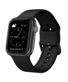 Sport Band Compatible with Apple Watch Bands 49mm 45mm 44mm 42mm 41mm 40mm 38mm, Soft Silicone Wristbands Replacement Strap with Classic Clasp for iWatch Series SE 8 7 6 5 4 3 2 1 Ultra for Women Men Black 42mm/44mm/45mm/49mm - Buy Online on GoSupps.com