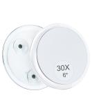 MIYADIVA Magnifying Mirror  30X Magnifying Mirror Suction Cup for Easy Mounting  Use for Magnifying Makeup Mirror  30X Travel Magnifying Mirror Stick on Shower Mirror for Plucking Eyebrows 6 Inch 30x-Clear - Buy Online on GoSupps.com