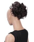 CAISHA Wavy Chocolate Brown Bun Hairpiece - DM15cm Hepburn Style Updo Hair Tie | Perfect for Elegant Hairstyles - Buy Online on GoSupps.com