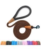 Lynxking Dog Tow Lines - Durable Retrievers & Leashes for Small Medium Large Dogs | Carabiner Hook 1.3cm x 180cm - Brown - Buy Online on GoSupps.com