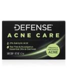 Defense Acne Care Bar Soap 4.2oz - 2% Salicylic Acid with Tea Tree, Eucalyptus Essential Oils & Oatmeal - Buy Online on GoSupps.com