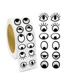 BLMHTWO 2000 Pieces Large Googly Eye Stickers - Self Adhesive Cartoon Eyeball Stickers for DIY Crafts & Scrapbooking - Buy Online on GoSupps.com