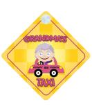 Grandma's Taxi Car Sign - Funny Novelty Gift for Grandma - Baby on Board Style Sign - Buy Online on GoSupps.com