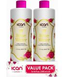 ican 100% Natural Rose Water Hydrating and Purifying pure rose water 2 x 500ml (1000ml) - Buy Online on GoSupps.com