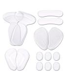 Men's High Heel Insoles - 14 Pcs Clear Silicone Gel Inserts for Foot Pain Relief | Comfort & Support for All-Day Wear - Buy Online on GoSupps.com
