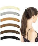 Ahoney 6 Pack Banana Hair Clips - Vintage Style for Thin Hair - Non-Slip Ponytail Clip - Fine Hair Accessories - Women's Classic Hair Clips - Buy Online on GoSupps.com