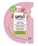 Yes To Watermelon Refreshing Paper Mask - Hydration Packed with Antioxidants - Vegan & Cruelty-Free - 1-Pack 0.6 Fl Oz - Buy Online on GoSupps.com