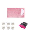 Buy 3x100 Lint Free Eye Gel Patches & Glue Rings for Eyelash Extensions - Pink Combo - International Shipping Available - Buy Online on GoSupps.com