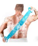 Inmorven back brush shower back scrubbing massage brush silicone 90cm body brush Total aid for back large bathing device for thorough cleaning of your body (blue) blue/90cm silicone - Buy Online on GoSupps.com