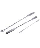 blueINOX gel spatula/ointment spatula/laboratory spatula set: double spatula 10 cm 15 cm and micro spoon spatula - Buy Online on GoSupps.com