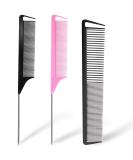 3-Piece Carbon Fiber Teasing & Pintail Comb Set - Fine Teeth Salon Styling Combs for Men and Women - Buy Online on GoSupps.com