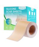 Dimora Waterproof Silicone Scar Sheets - Medical Grade Scar Tape for Surgical Scars C-Section & Keloids | Ultra-Thin Scar Removal Treatment (1.6 x120 Roll - Buy Online on GoSupps.com