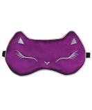 Helen Ou Super Soft Natural Silk Cat Eye Mask - Purple Sleep Eyeshade | International Shipping - Buy Online on GoSupps.com