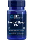 Life Extension Herbal Sleep PM - 30 Vegetarian Capsules for Restful Sleep - Buy Online on GoSupps.com