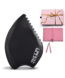 Emuya Gua Sha Facial Tools - Black Bian Stone Massager for Sculpting, Contouring, and Jawline Definition - 7 Edges for Skincare - Buy Online on GoSupps.com