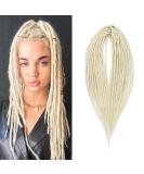 Buy 20 Inch Thin Double Ended Synthetic Dreadlock Extensions - Soft 613# Crochet Braids for Hip-Hop Style - Buy Online on GoSupps.com