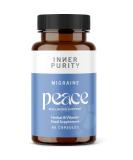 Migraine Peace: Riboflavin 400mg Relief Tablets with Co-Factors for Superb Absorption - 60 Vegan Capsules - Buy Online on GoSupps.com
