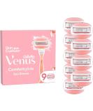 Gillette Venus Comfortglide Spa Breeze Razor for Women | 9 Triple Blade Replacement Blades - Smooth Shaving Experience - Buy Online on GoSupps.com