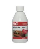 HG 4 in 1 Leather Cleaner & Care - Protects Maintains Embellishes & Cleans Real & Synthetic Leather - 250 ml for Furniture Car Seats & Bags - Buy Online on GoSupps.com