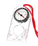 Multifunctional Waterproof Navigation Compass Map Ruler Magnifier for Explorer Hiking Map Reading and Navigation with Adjustable Lanyard - Buy Online on GoSupps.com