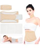 4 Piece Reusable Castor Oil Pack Wrap - Biobaumwolle Elastic Plus Size for Belly Stomach Neck Back & Breast | International Shipping - Buy Online on GoSupps.com