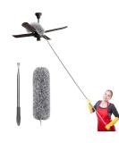 110-inch SetSail Duster with Extension Pole - Bendable Microfiber Head, Washable Ceiling Fan Duster for High Ceilings and Furniture - Buy Online on GoSupps.com