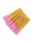 300 Pack Mascara Wand Eyelash Brush Disposable Eye Lash Applicator Kit in Gold/Pink - Buy Online on GoSupps.com