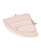 2 Pieces Wooden Fan Shape Bird Cage Perches - Platform Toy for Hamsters & Parrots - International Shipping Available - Buy Online on GoSupps.com