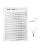 Nagaraku 320pcs Volume Eyelash Extensions - 6D 0.07mm Premade Fans (11mm D Curl) - Narrow Stem 16 Rows - Buy Online on GoSupps.com