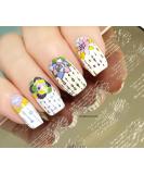 KADS Nail Stamping Plate FL028 - Flower Nature DIY Manicure Stencil Tool - Buy Online on GoSupps.com