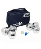 Big Game Hunters Boule 6 ball set with rust protection - 3 durable polished metal balls per player with engraved motifs in a canvas bag - Buy Online on GoSupps.com