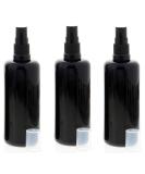 Violet glass spray bottle strongly light-protecting Miron Glass bottle with cosmetex black pump scale 3 x 100 ml 3 pieces (1 Pack) - Buy Online on GoSupps.com
