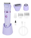 Ufree Bikini Trimmer for Women | Rechargeable Waterproof Electric Razor & Shaver for Legs & Body Hair - Purple - Buy Online on GoSupps.com