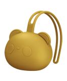 Airfish BPA-Free Baby Bear Pacifier Box - Silicone Travel Holder for Girls - Stylish Yellow Storage Solution - Buy Online on GoSupps.com