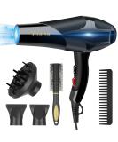 Buy Dongxw 3000W Professional Hair Dryer - Ionic Blow Dryer with Diffuser 2 Speed 3 Heat Settings for Salon & Travel - Black - Buy Online on GoSupps.com