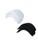 Chris.W 1/2 Covered Set-in Shoulder Pads Sewing Foam Pads - 4 Pairs Medium (2 White + 2 Black) for Blazer, T-Shirt, Clothes - Buy Online on GoSupps.com